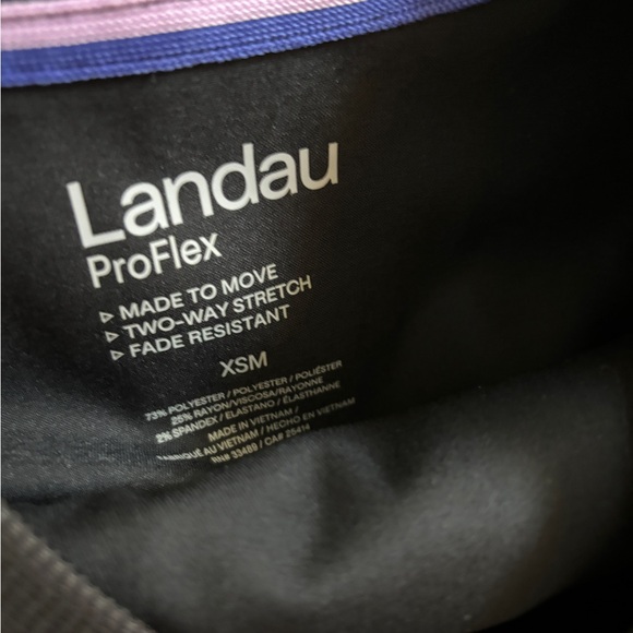 Landau Black Scrub Set- NEW - Picture 2 of 3